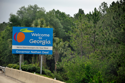 Welcome to Georgia sign